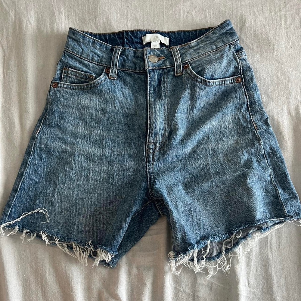 denim h&m shorts